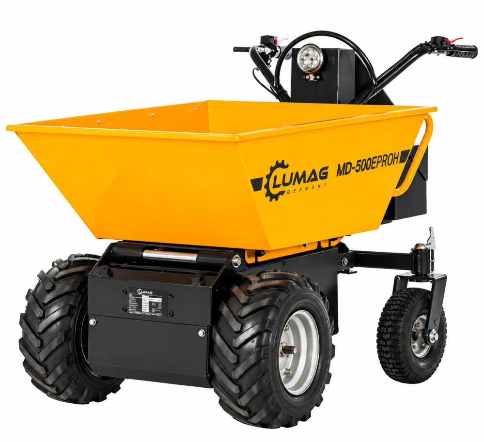 Elektrický minidumper LUMAG MD500E PRO-H – hydraulické vyklápanie