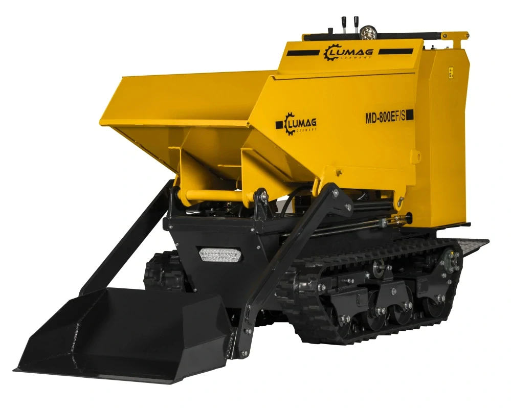 Elektrický samonakladací minidumper LUMAG MD800EFS – diaľkové ovládanie