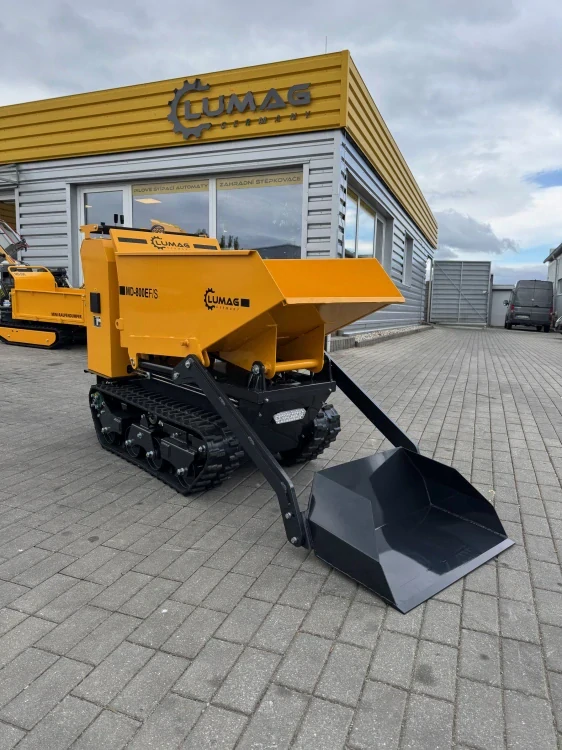 Elektrický samonakladací minidumper LUMAG MD800EFS – diaľkové ovládanie