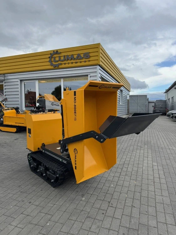 Elektrický samonakladací minidumper LUMAG MD800EFS – diaľkové ovládanie