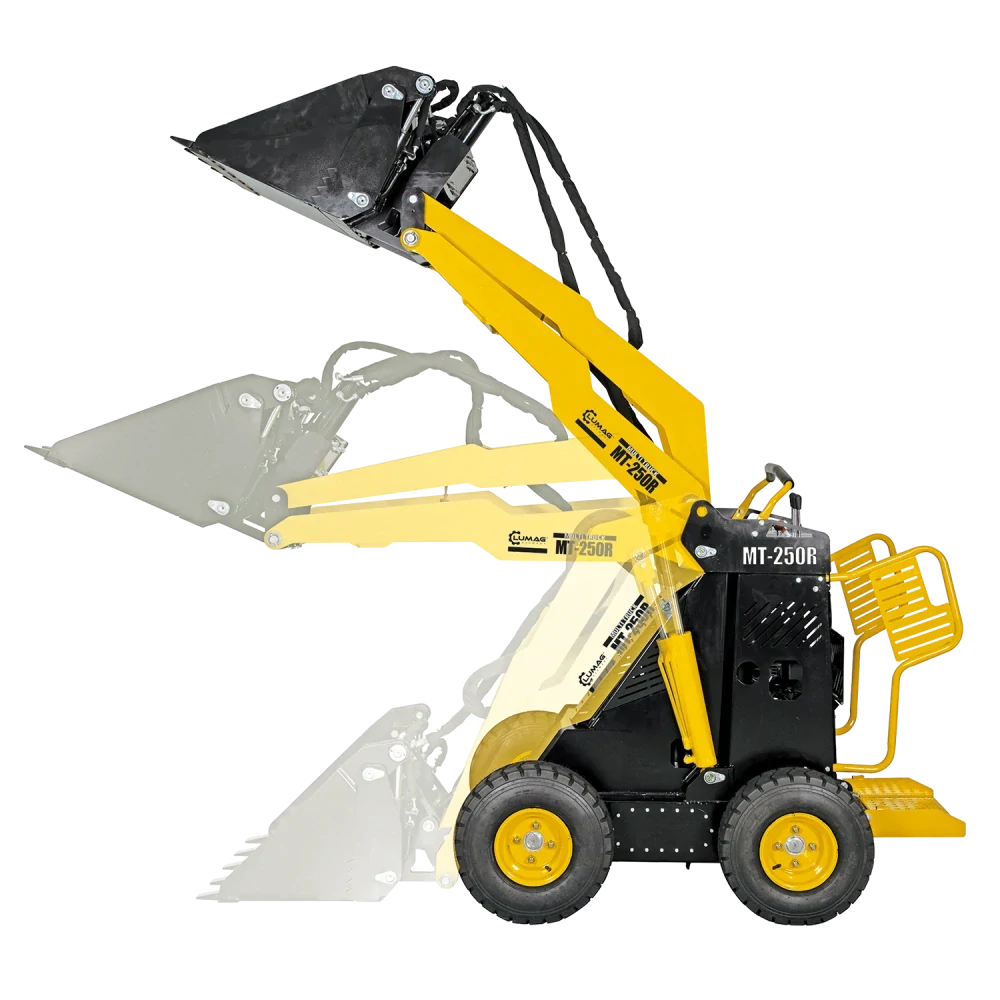 Kolesový multifunkčný nakladač LUMAG MT-250R – lyžica 4 v 1
