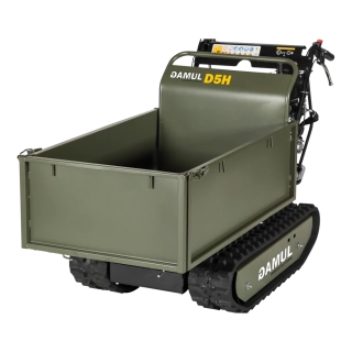 Pásový minidumper GAMUL D5H – hydraulické vyklápanie, 500 kg